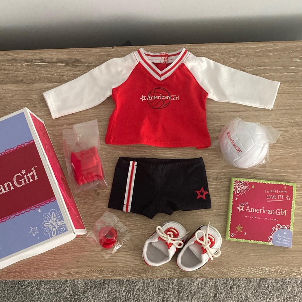 My American Girl doll volleyball set new in box